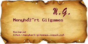 Menyhért Gilgames névjegykártya